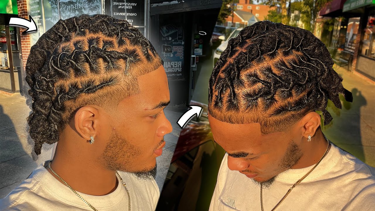 crispy dreadlock cornrows 💆🏽‍♂️  (Barrel Twists / Loc Vlog 5)
