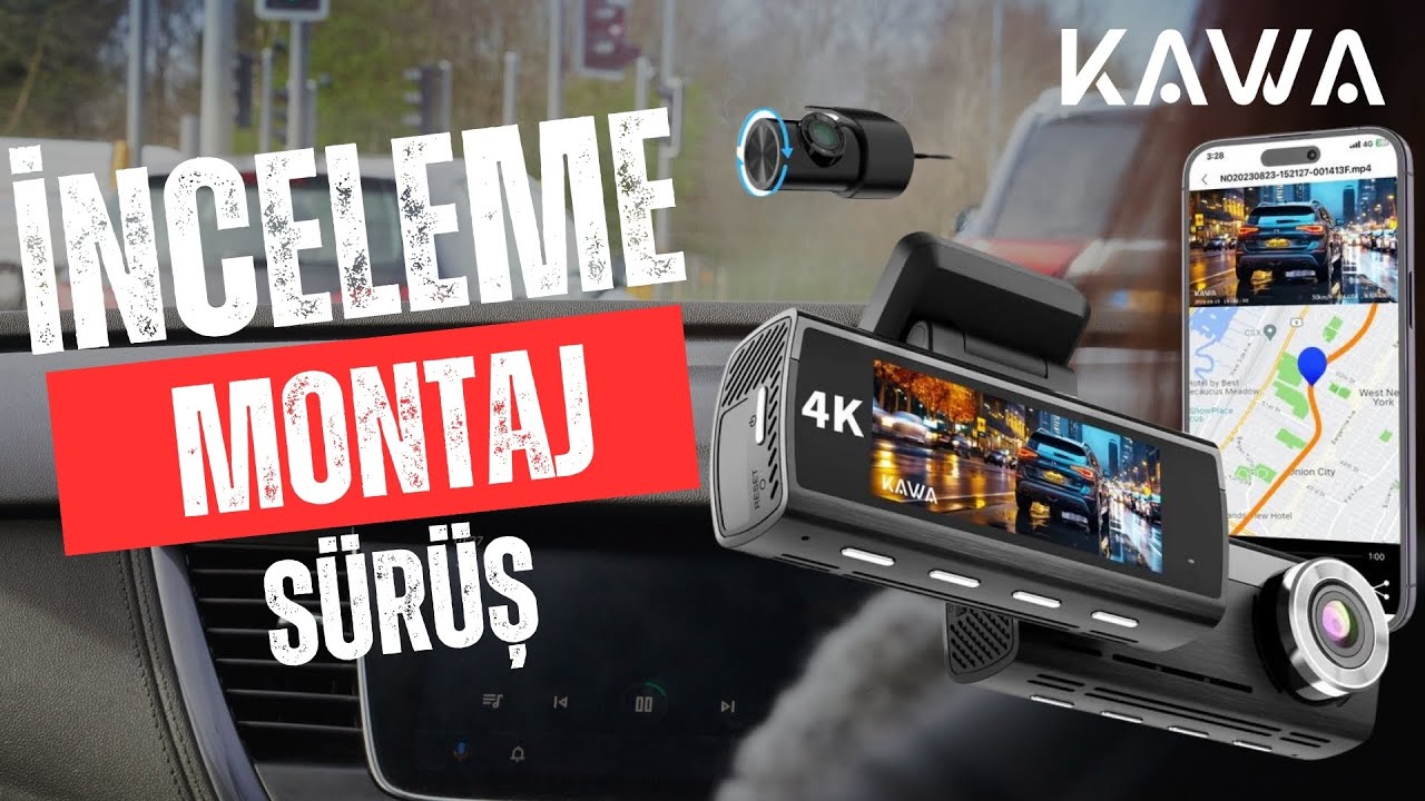 Kawa D8 Araç Kamerası Kurulumu ve Detaylı İnceleme Videosu