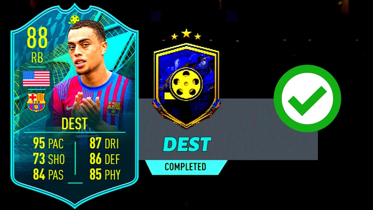 Player Moments Sergi&ntilde;o Dest Sbc (Cheapest Way - No Loyalty)