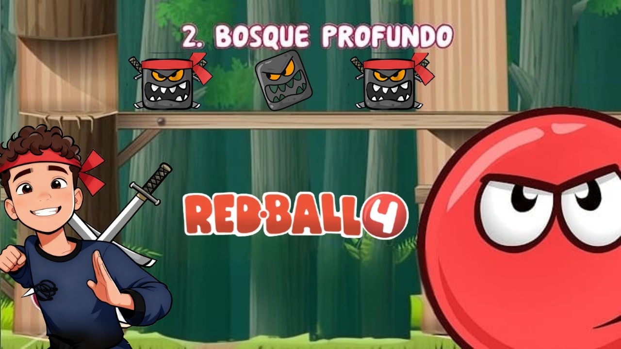 Bolita Roja Bosque profundo, peleando con karatecas.