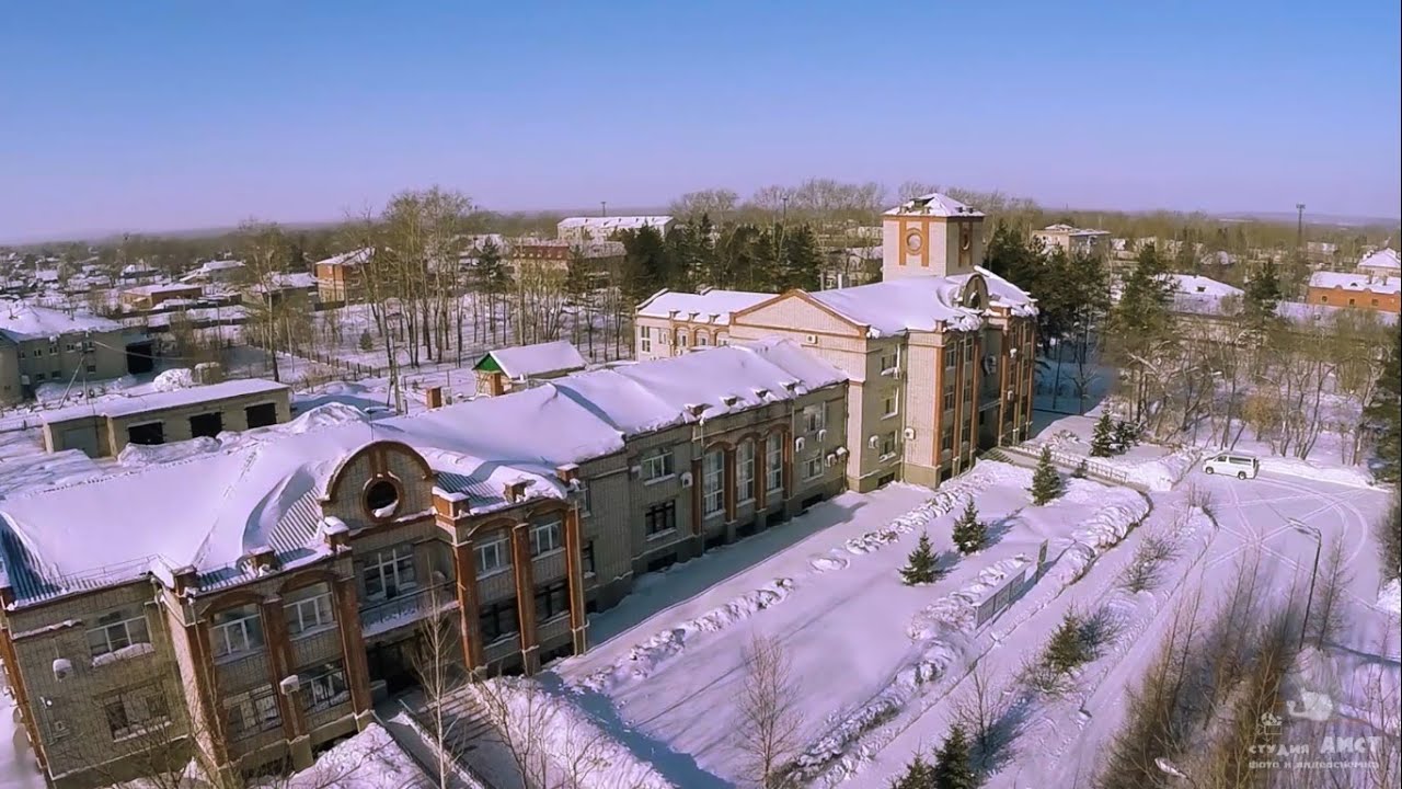 Город Вяземский с высоты птичьего полета