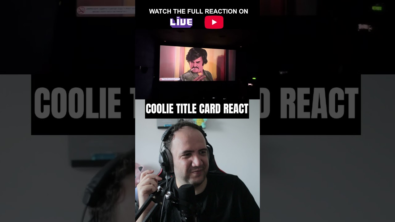 🇮🇳 COOLIE Title Card Theatre Response in Patel Nagar, New Delhi. #coolie #rajnikanth Producer Reacts