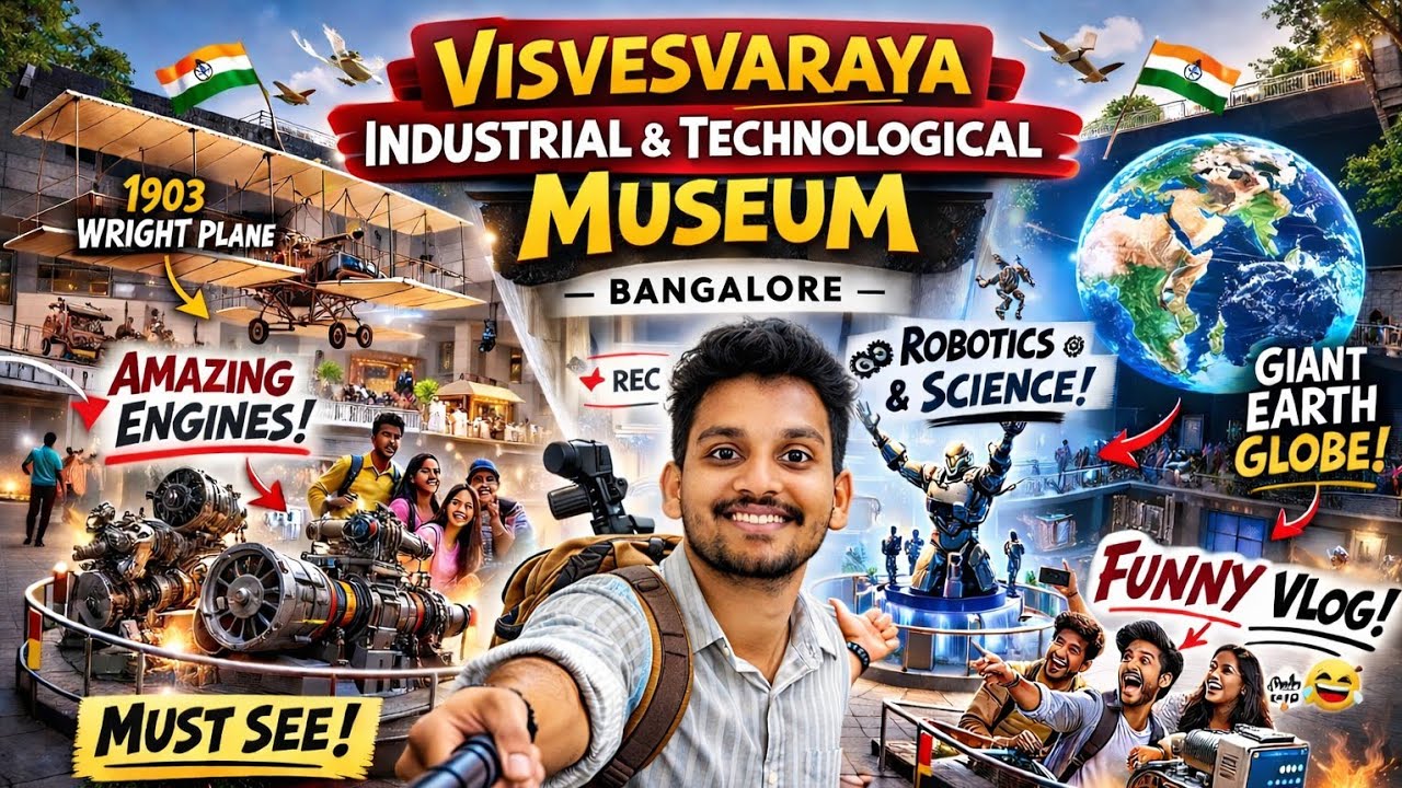 Science Gone Funny 🤣 | Visvesvaraya Industrial & Technological Museum Vlog | Bangalore