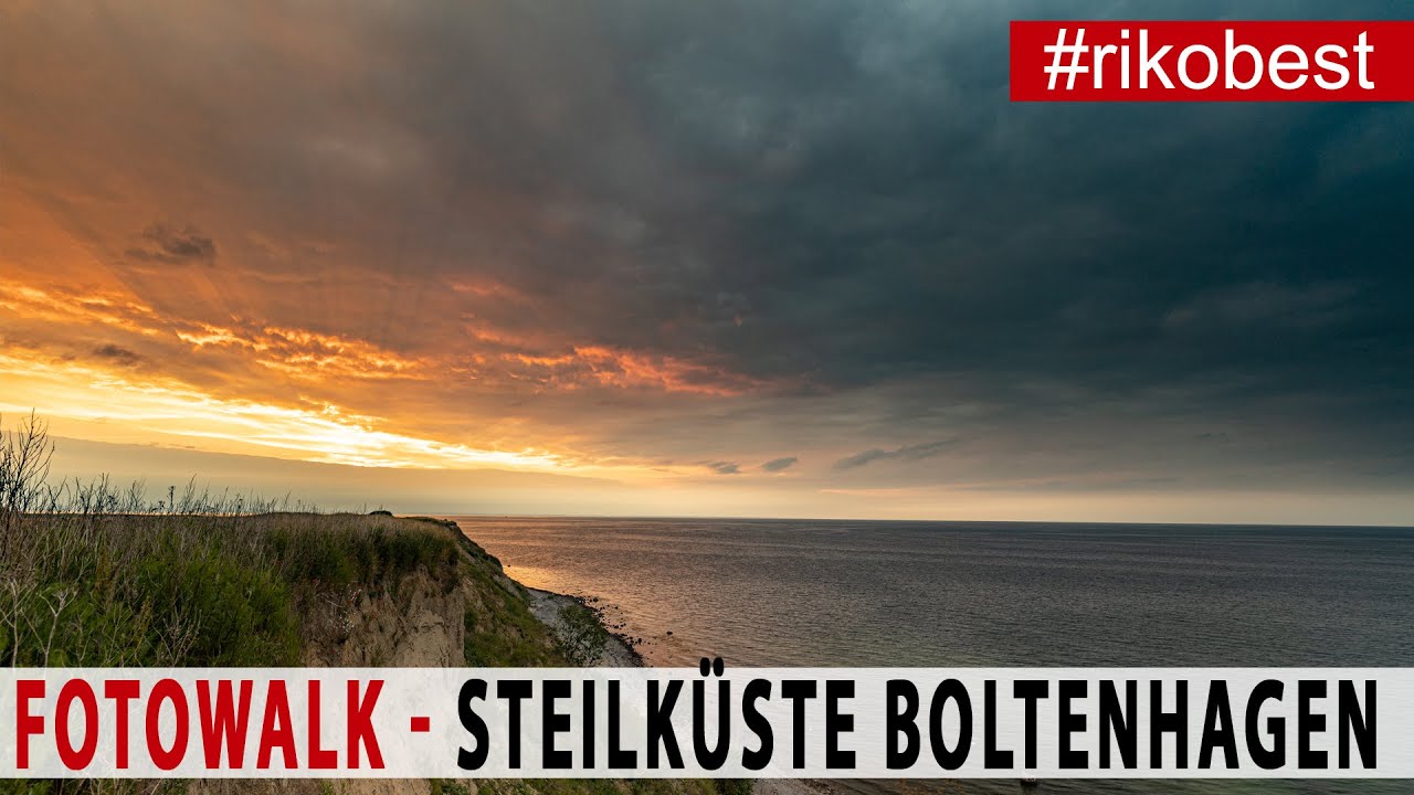Fotowalk - Sonnenuntergang Fotografieren - Steilküste Boltenhagen - Filterfotografie bei Gegenlicht