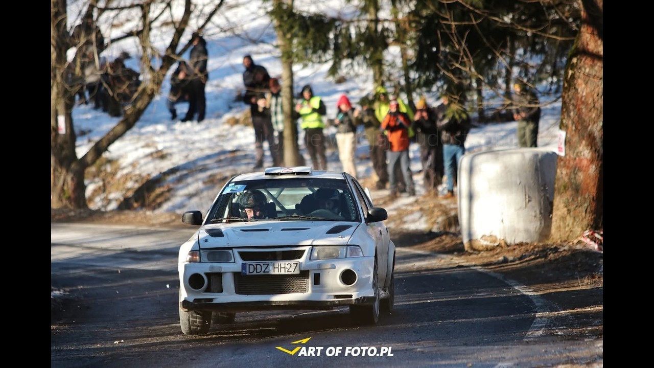 14 Walimska Zimówka 2026 OS2 - Mariusz Fleszu Żurawek / Mateusz Tymcik Mitsubishi Lancer Evo 6