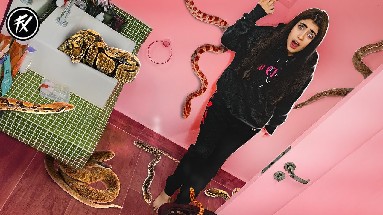 PRENDEMOS A RAJAH NO BANHEIRO COM COBRAS! *TROLLAGEM*