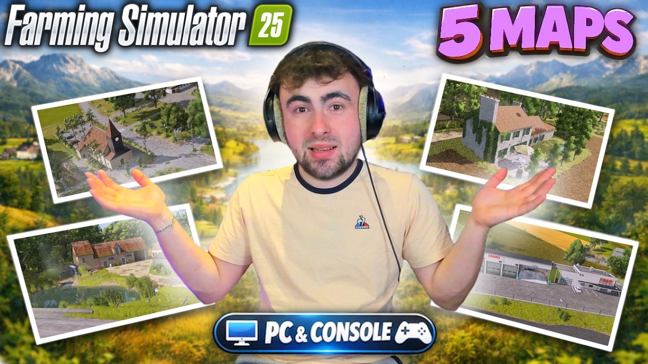 LES 5 MEILLEURES MAPS DU MODHUB !📌(Consoles & PC) Farming Simulator 25