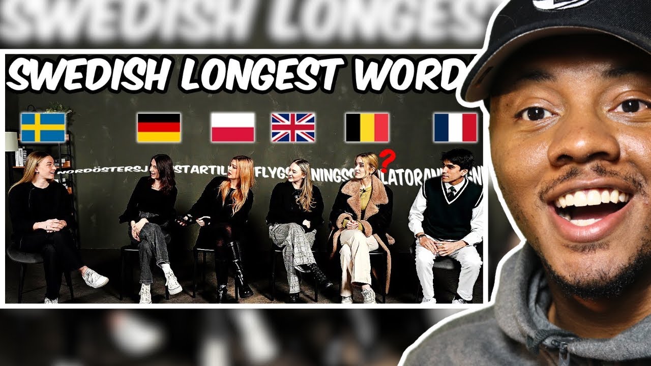 European was shocked by The Longest Word in Swedish | AMERICAN REACTS | Dar The Traveler