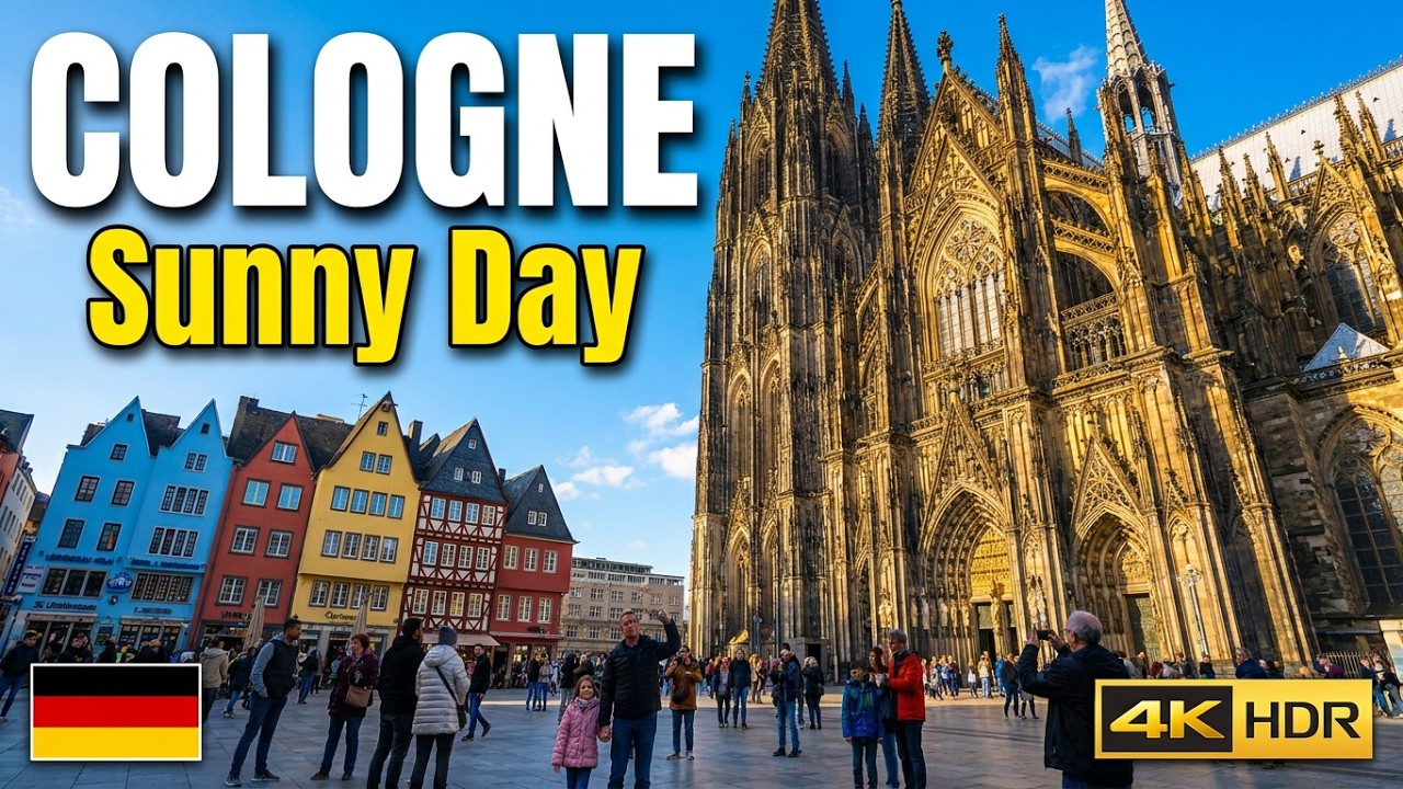 Cologne Germany 4K Walking Tour: Sunny  Day in Köln [2026]