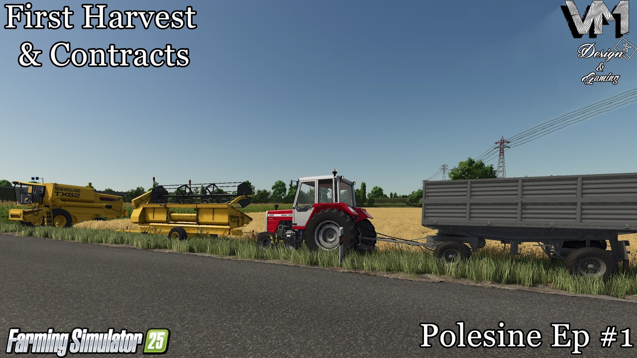Farming Simulator 25 |-| First Harvest & Contracts |-| Polesine Hard |-| Timelapse #1 |-| 4K 60FPS