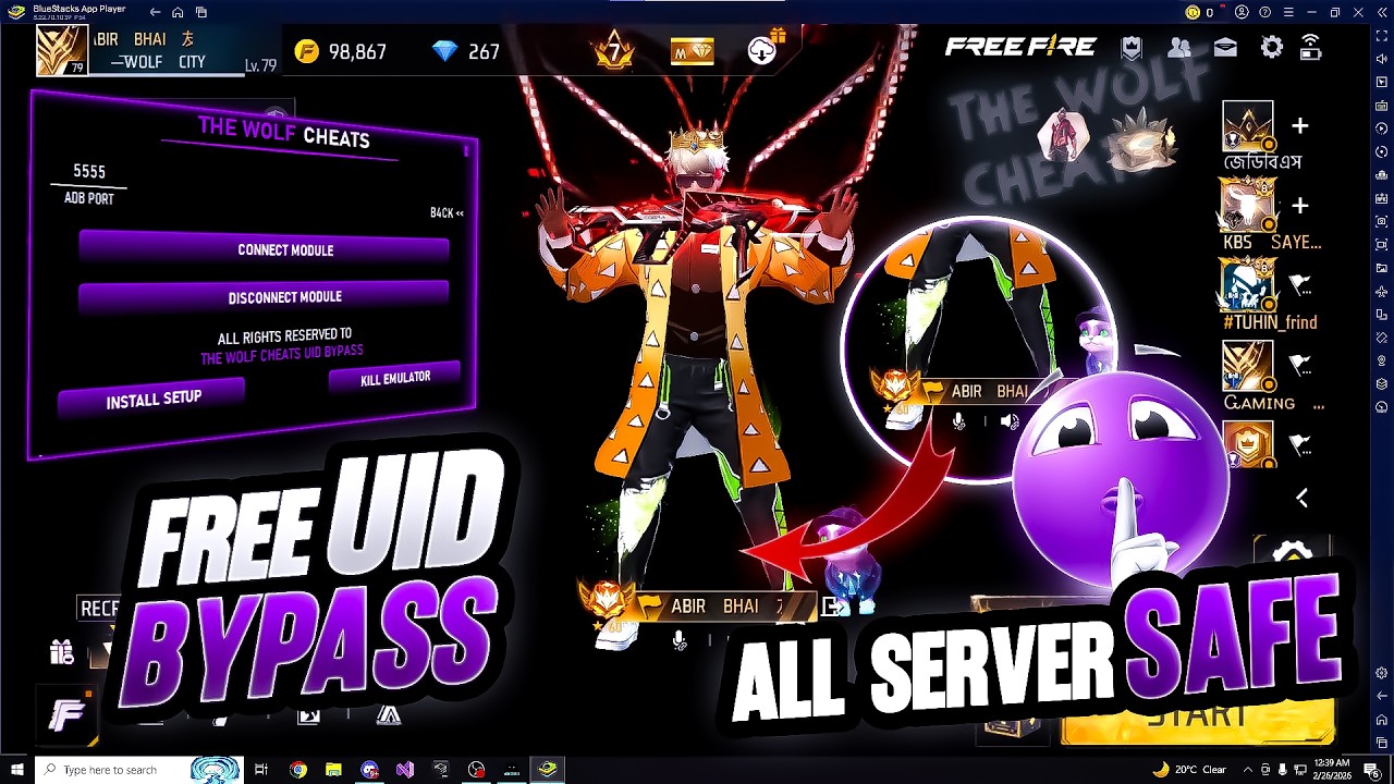 NEW FREE FIRE UID EMULATOR BYPASS OB52 🎯 | FREE UID BYPASS FF PC Panel Gameplay & Matchmaking Fix
