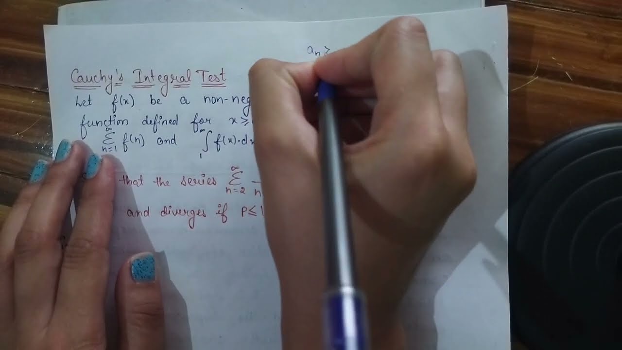 Cauchy's Integral Test||infinite series||Most important question