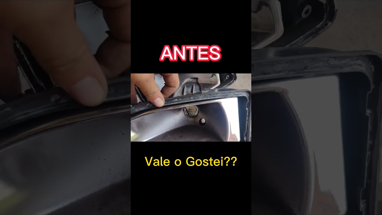 Como Pintar Farol do Carro Sem Brilho e Queimado Por Dentro . Antes x Depois