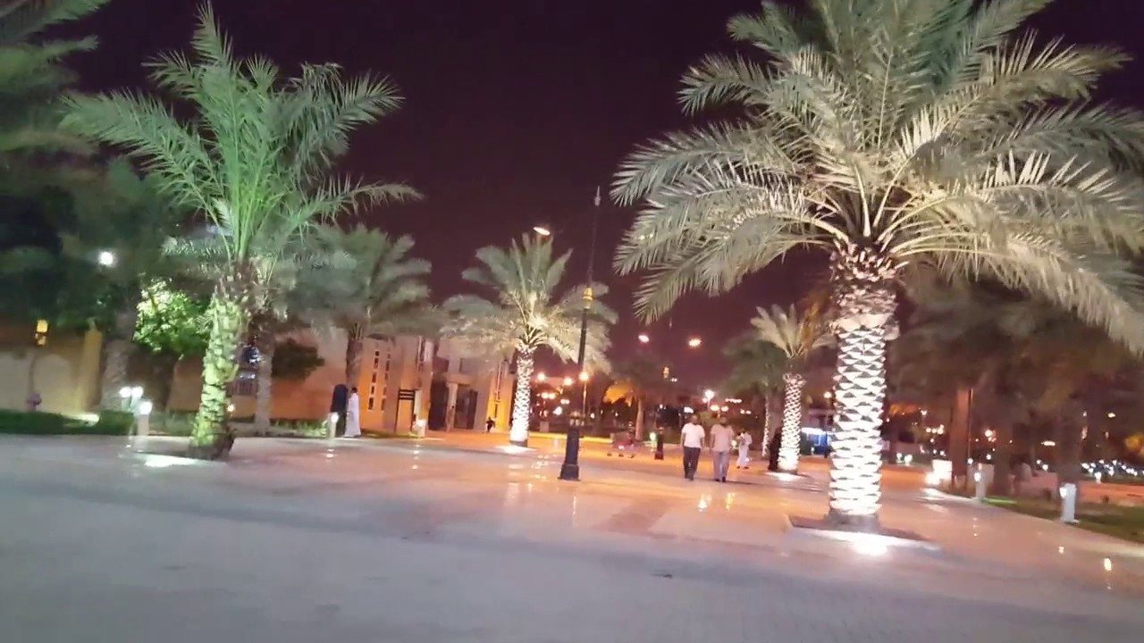 جولة في حديقة الملك عبدالله بالرياض على كرسي متحرك كهربائي