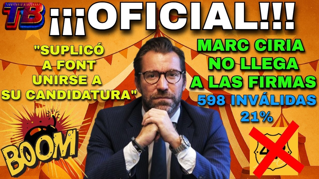 💣🚨 OFICIAL EN EL BARÇA: Laporta y Font pasan el corte de firmas 🔵🔴 Ciria fuera entre polémica 🔥