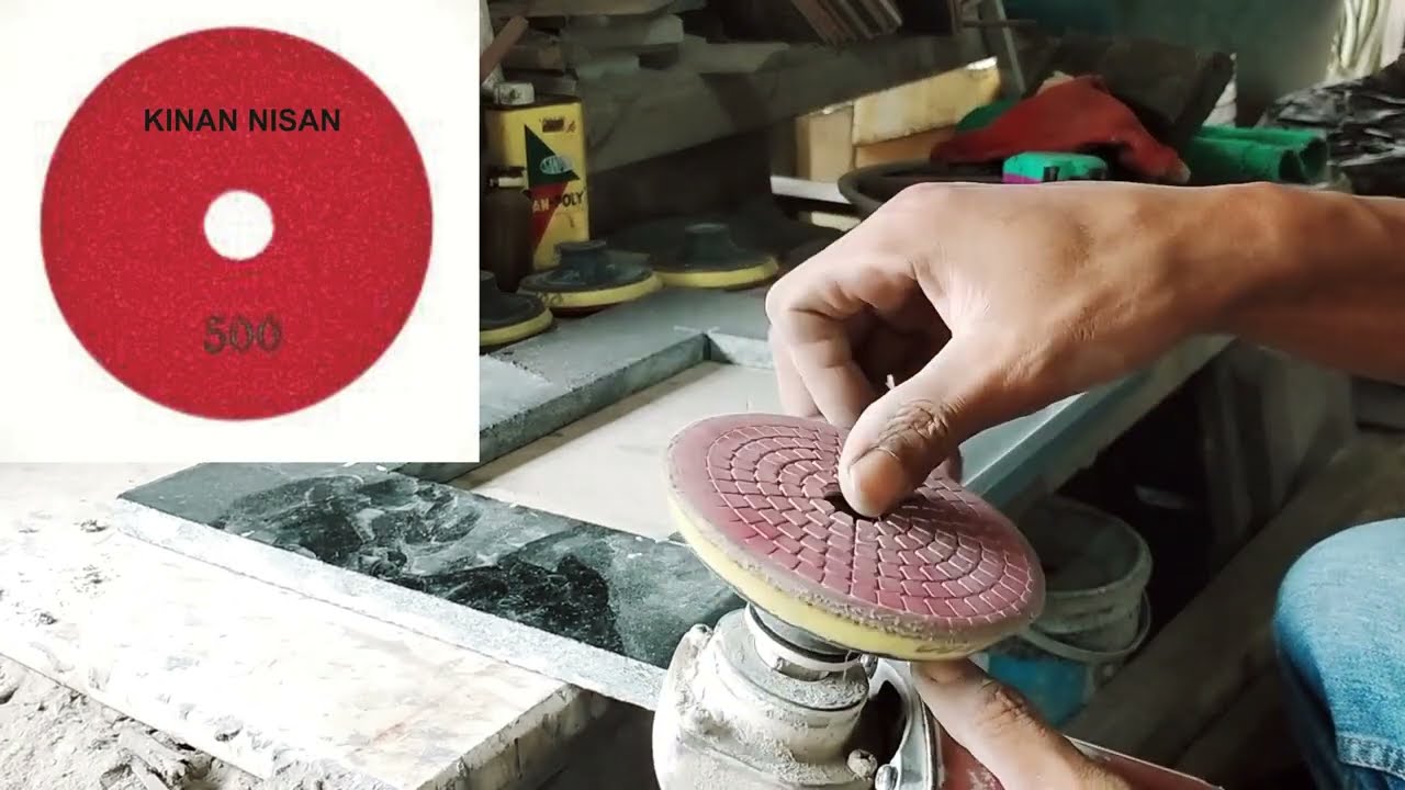 Proses pemolesan granit, hasil kilap dan permanen