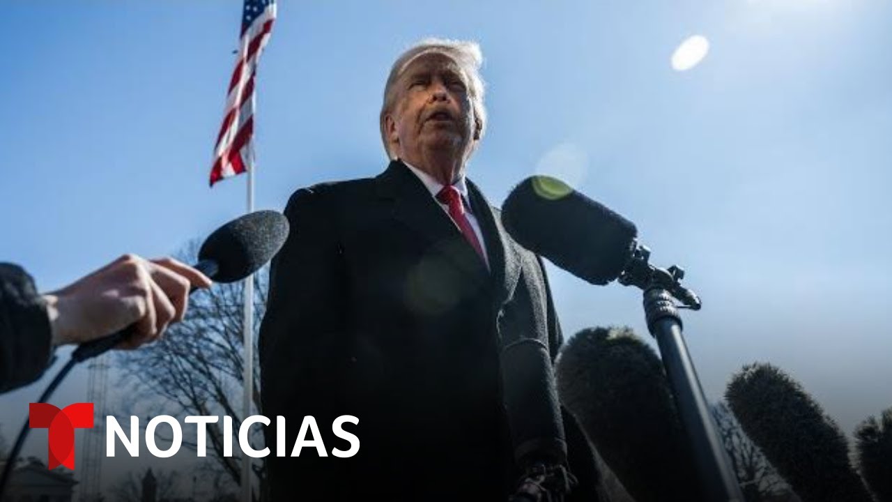 EN VIVO: Trump ofrece declaraciones frente a la Casa Blanca
