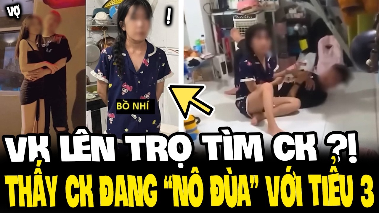 Đang 'GIỠN VUI' với bồ nhí, anh chồng 'ĐỨNG HÌNH' khi thấy vợ đứng trước cửa phòng trọ | Tin 3 Phút