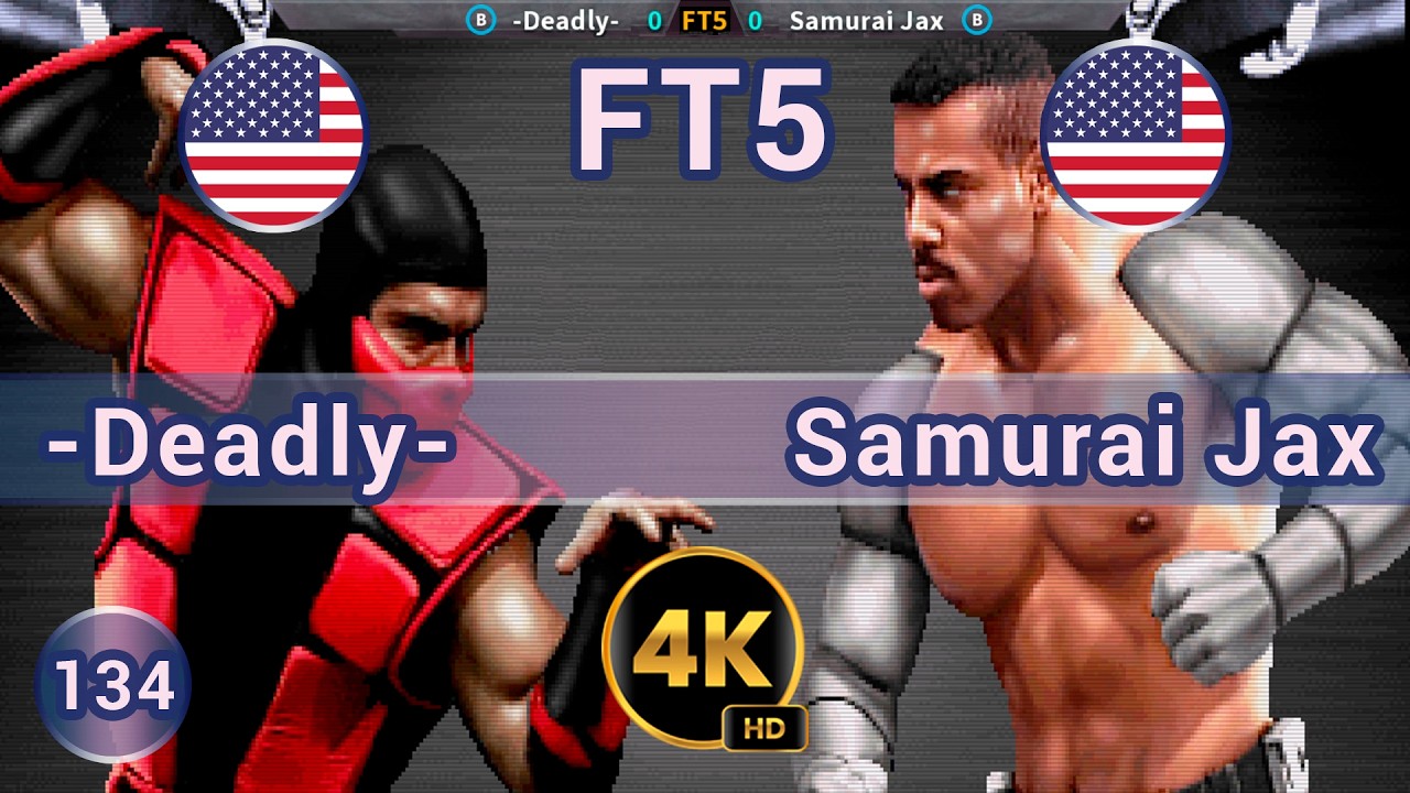 UMK3 - 🇺🇸 -Deadly- vs Samurai Jax 🇺🇸 FT5 /4K 60 FPS #umk3 #ultimatemortalkombat3 #t99hex #team99hits