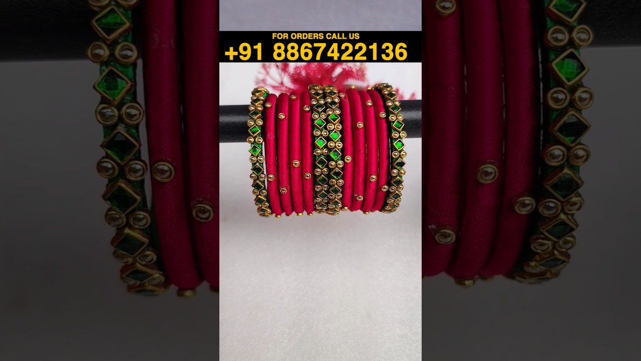 🔥 Trending Silk Thread Bangles Design | Partywear & Wedding Special 💫🌺