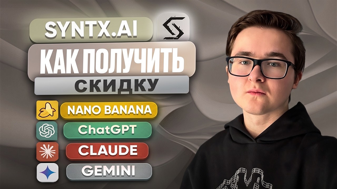 🏷️ ПРОМОКОД И СКИДКА НА SYNTX.AI | КАК АКТИВИРОВАТЬ СКИДКУ НА ДОСТУП К НЕЙРОСЕТЯМ (ВКЛЮЧАЯ CHATGPT)