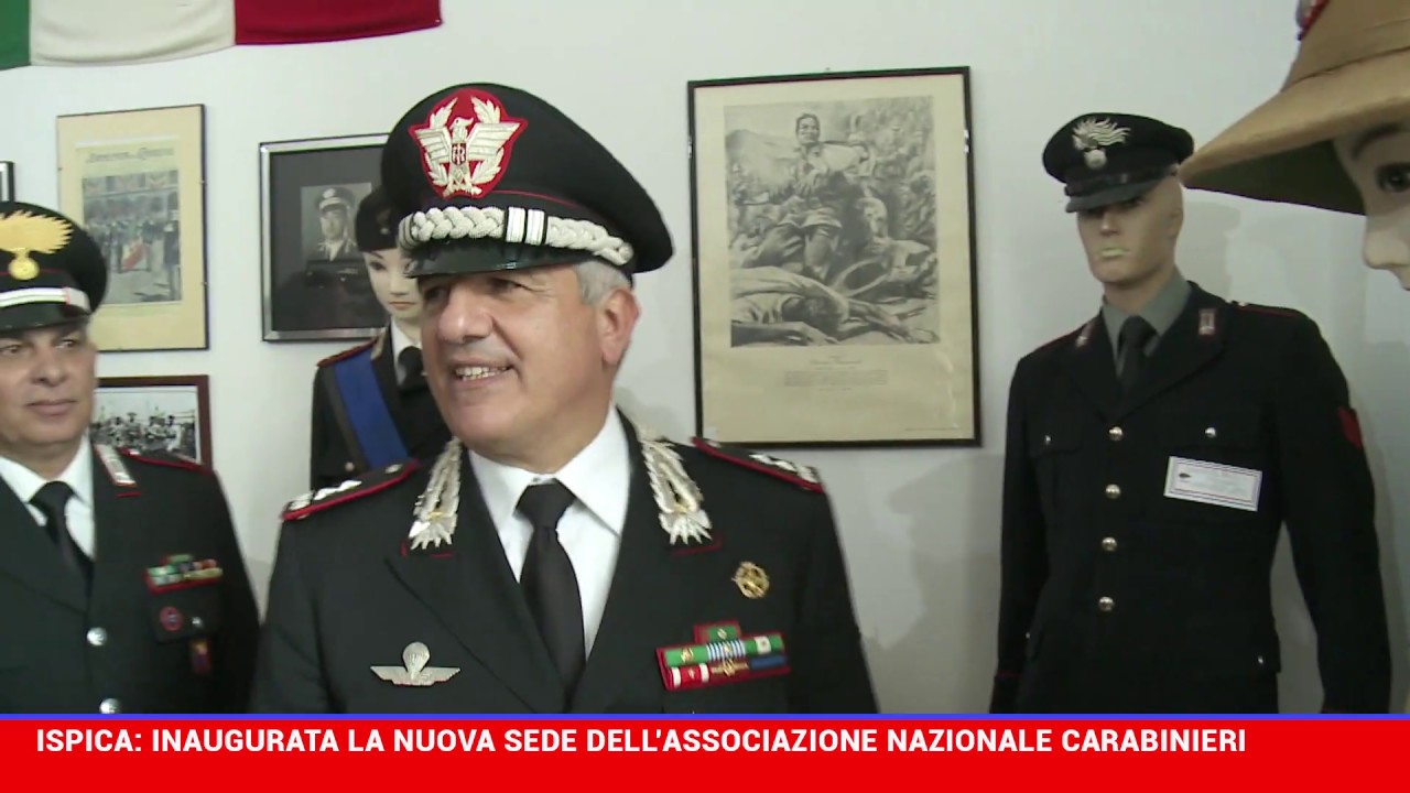 ISPICA INAUGURAZIONE NUOVA SEDE ASSOCIAZIONE NAZIONALE CARABINIERI