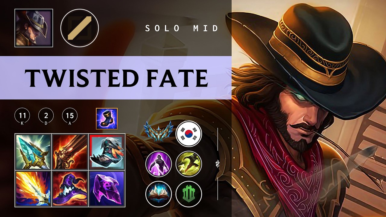 Twisted Fate Mid vs Ryze - KR Challenger Patch 26.04