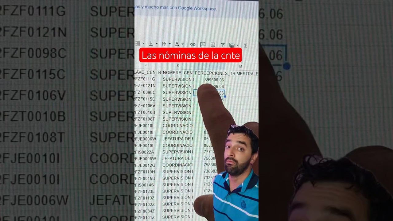 las n&oacute;minas de la cnte 🫢