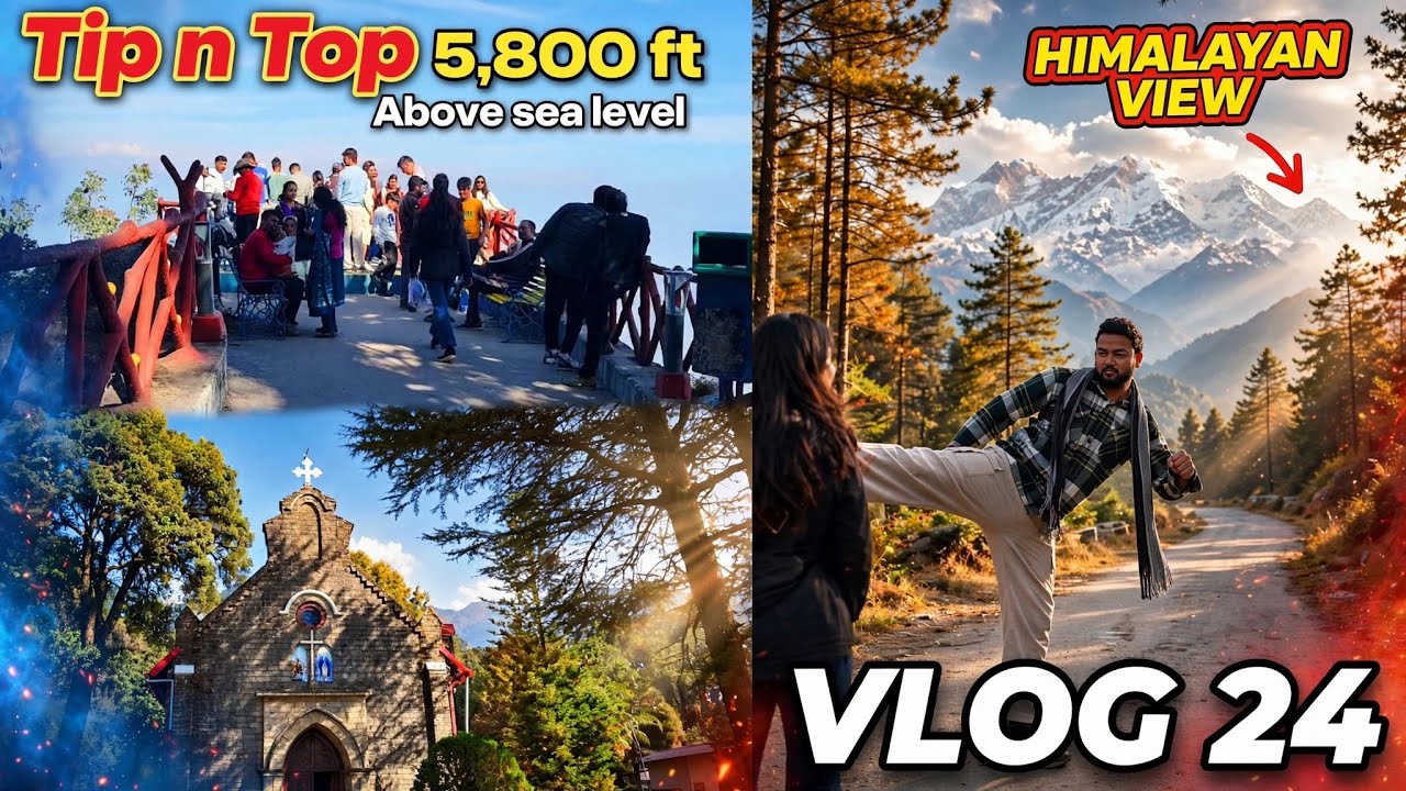 Climbed 5,800ft height Tiffin Top🏔️ & This View Left Us Speechless! 😮 | Lansdowne Day2 | Vlog24