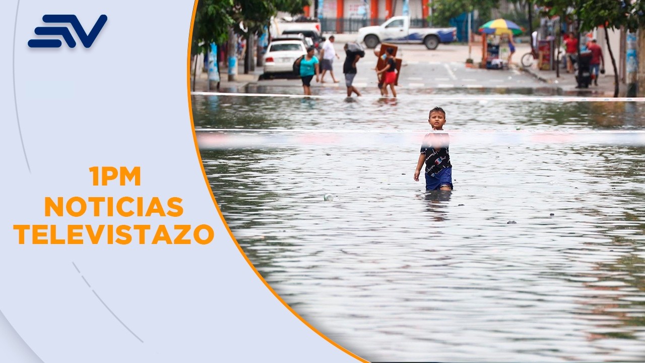 62 sectores de Guayaquil afectados por un intenso aguacero  | Televistazo | Ecuavisa