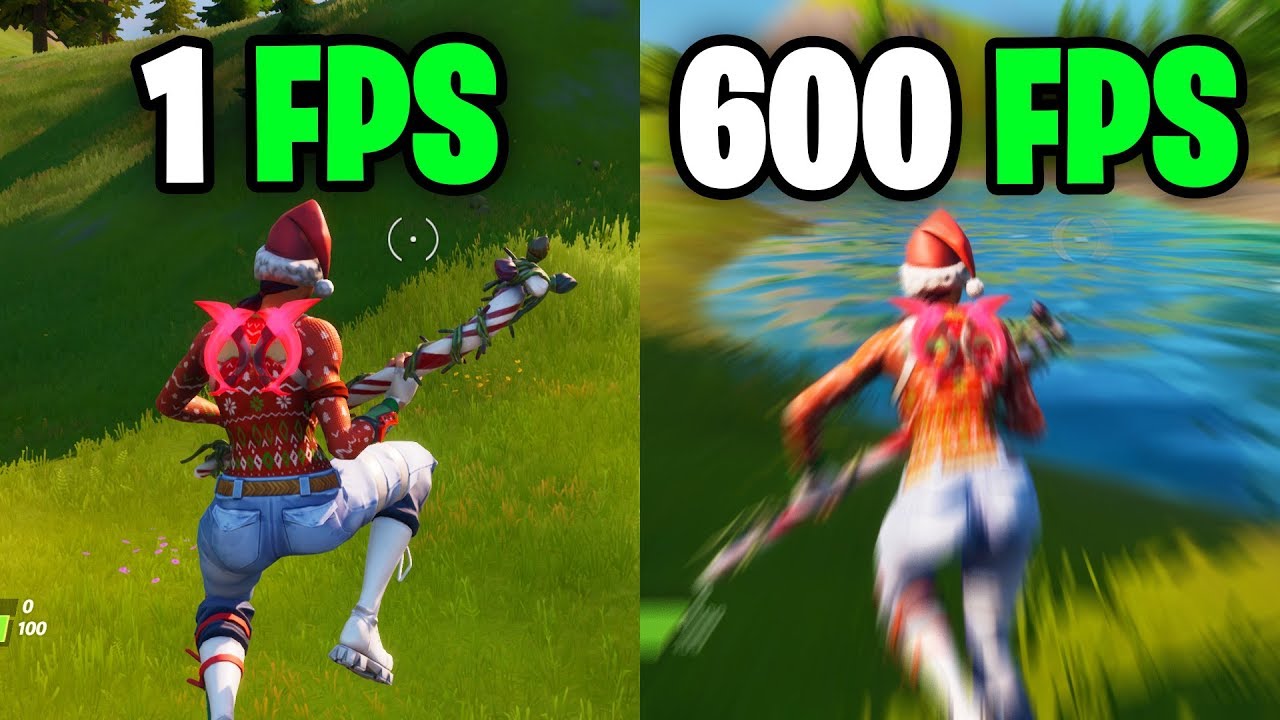 What it feels like to play in 600 FPS - Fortnite Frame rate Comparison 60 vs 144 FPS vs 240 FPS/hz