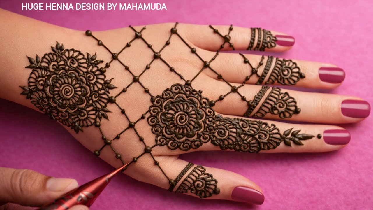 Very Easy Mehndi Ka Design For Back Hand 🌿 Beautiful Mehndi Design 🌿 Simple Henna Design 