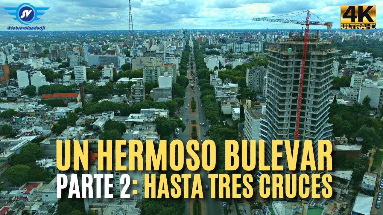 Bulevar Artigas de Montevideo: 2 kms más de vuelo - Uruguay paisajes 4K drone dji Mini 2 Mini 3 Pro