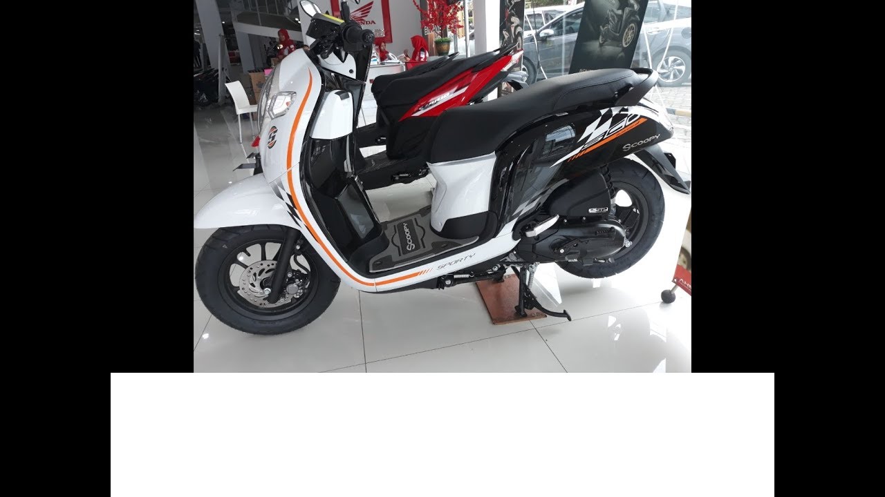 Tampilan baru honda scoopy sporty white 2018