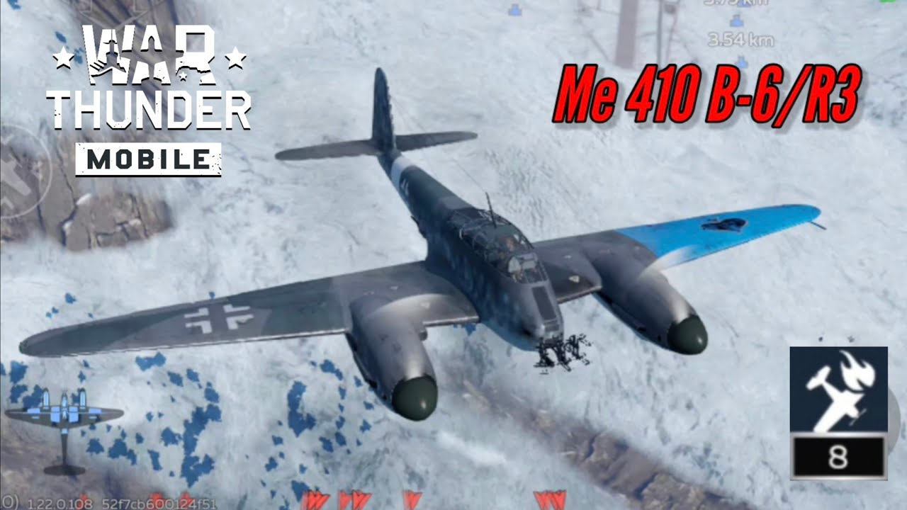 Me 410 B-6/R3: Still not worth it even with a cheaper price tag (8 kills) - War Thunder Mobile 