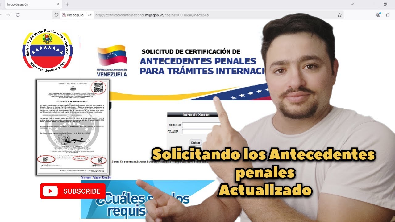 Cómo pedir ANTECEDENTES PENALES de VENEZUELA por INTERNET en 2025