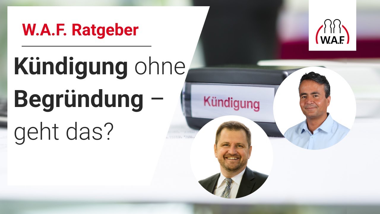 Kündigung ohne Begründung - geht das ?!? | Betriebsrat Video