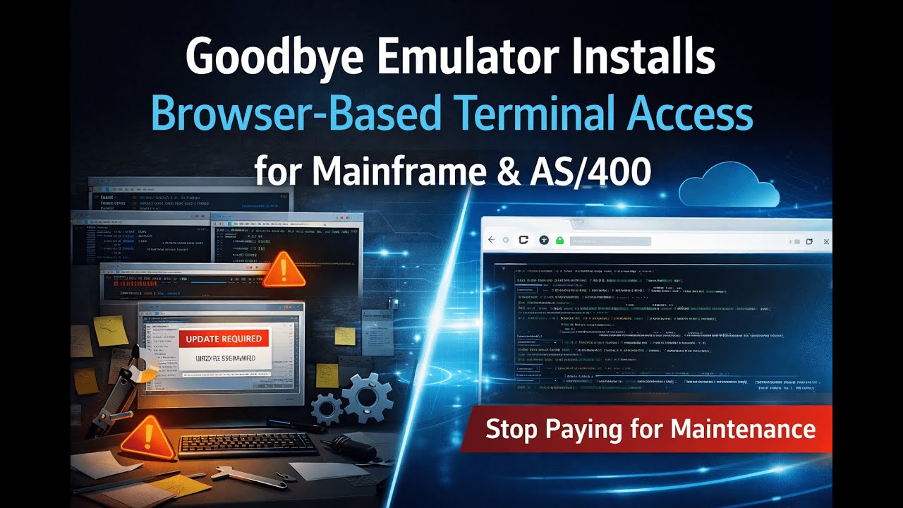 Goodbye Emulator Installs: Browser-Based Terminal Access for Mainframe & AS/400