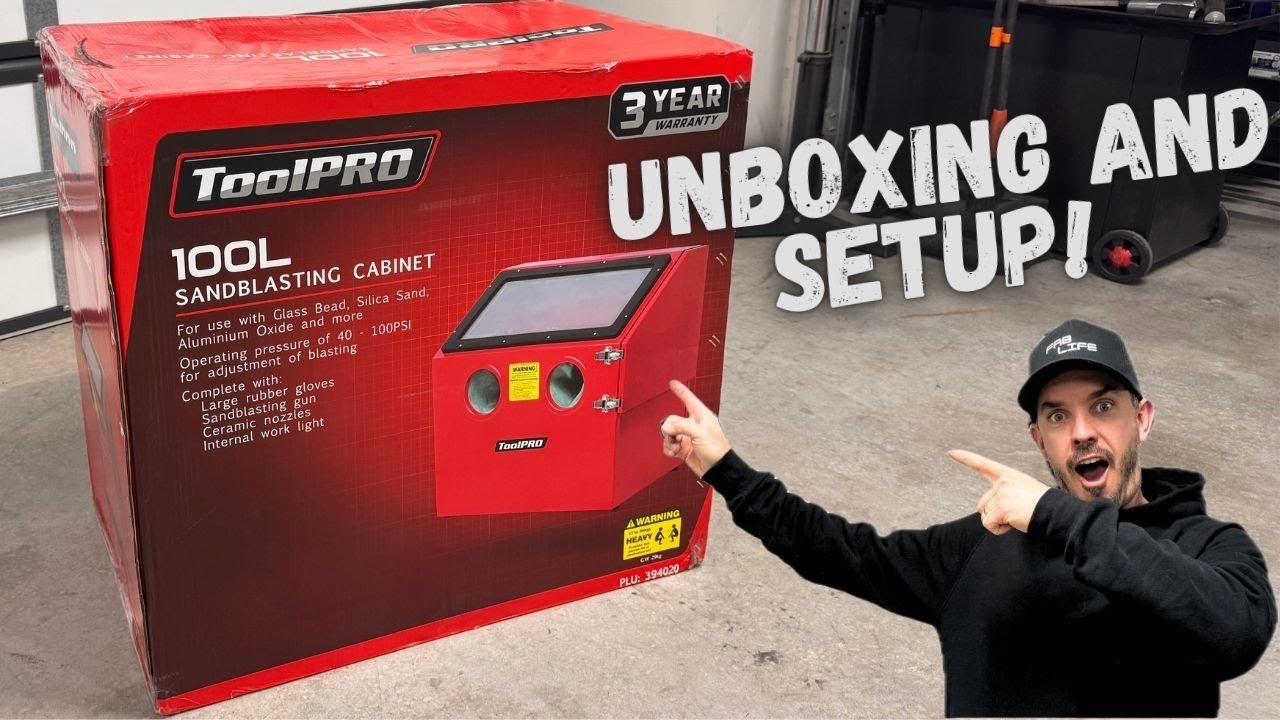 ToolPro sandblasting cabinet and stand build