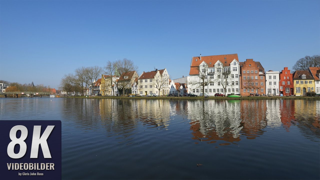 Lübeck, Germany - 4K/8K Ultra HD Videobild - Obertrave, Wallstraße - VB8K-0001