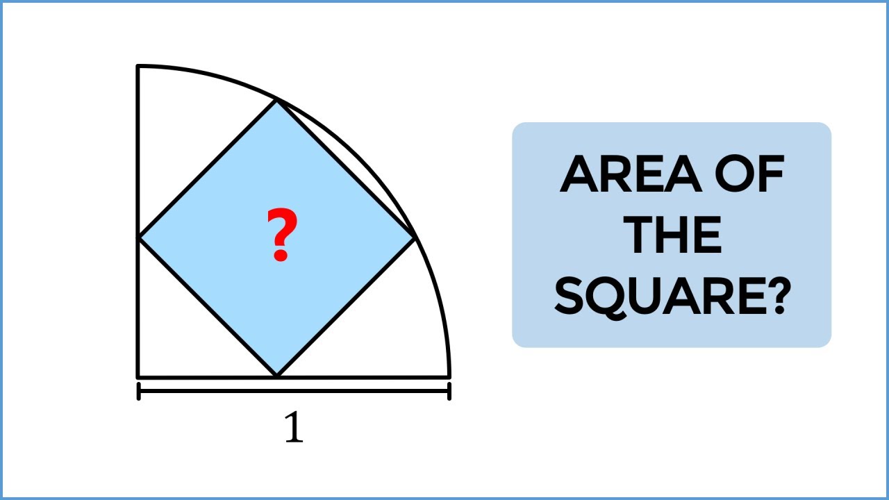 Challenging problem given to students - square in a quadrant