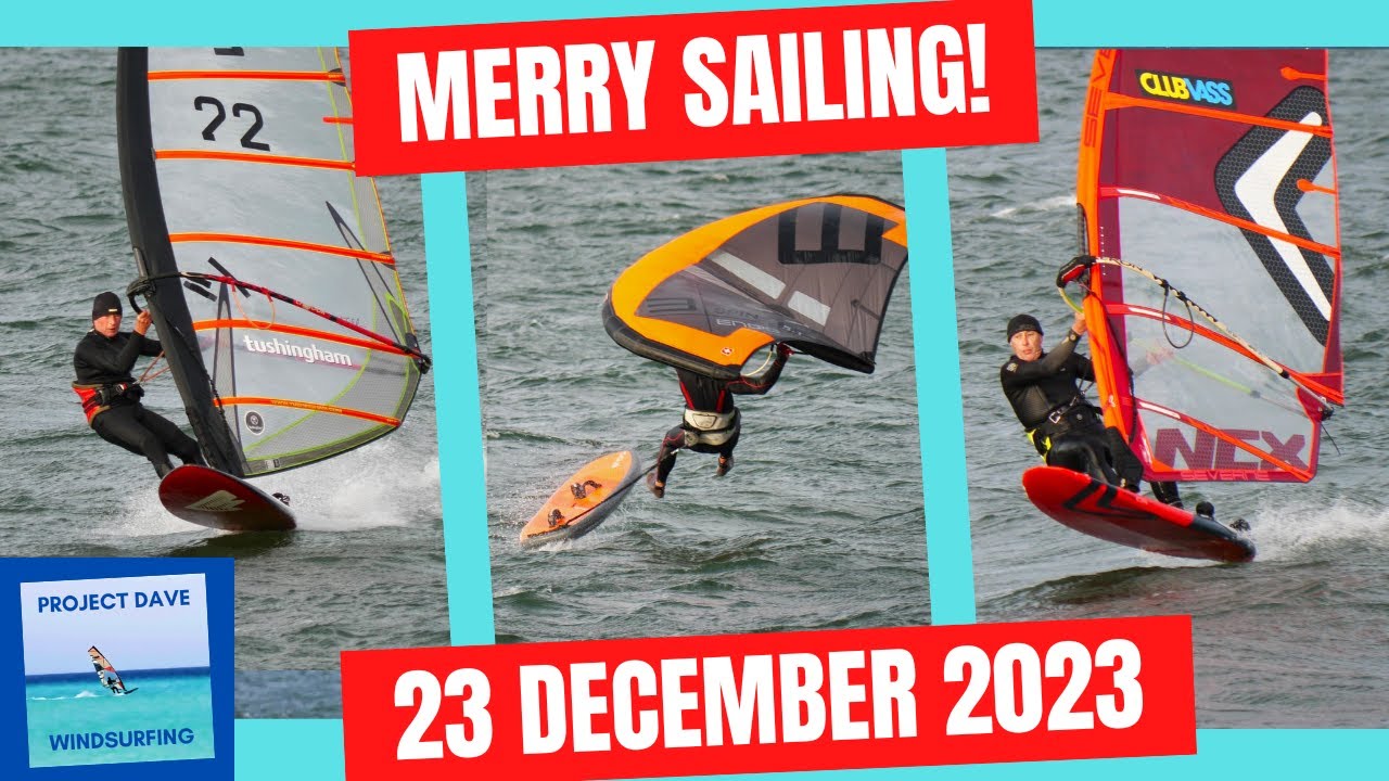 Christmas 2023 windsurfing and winging from Grafham Water