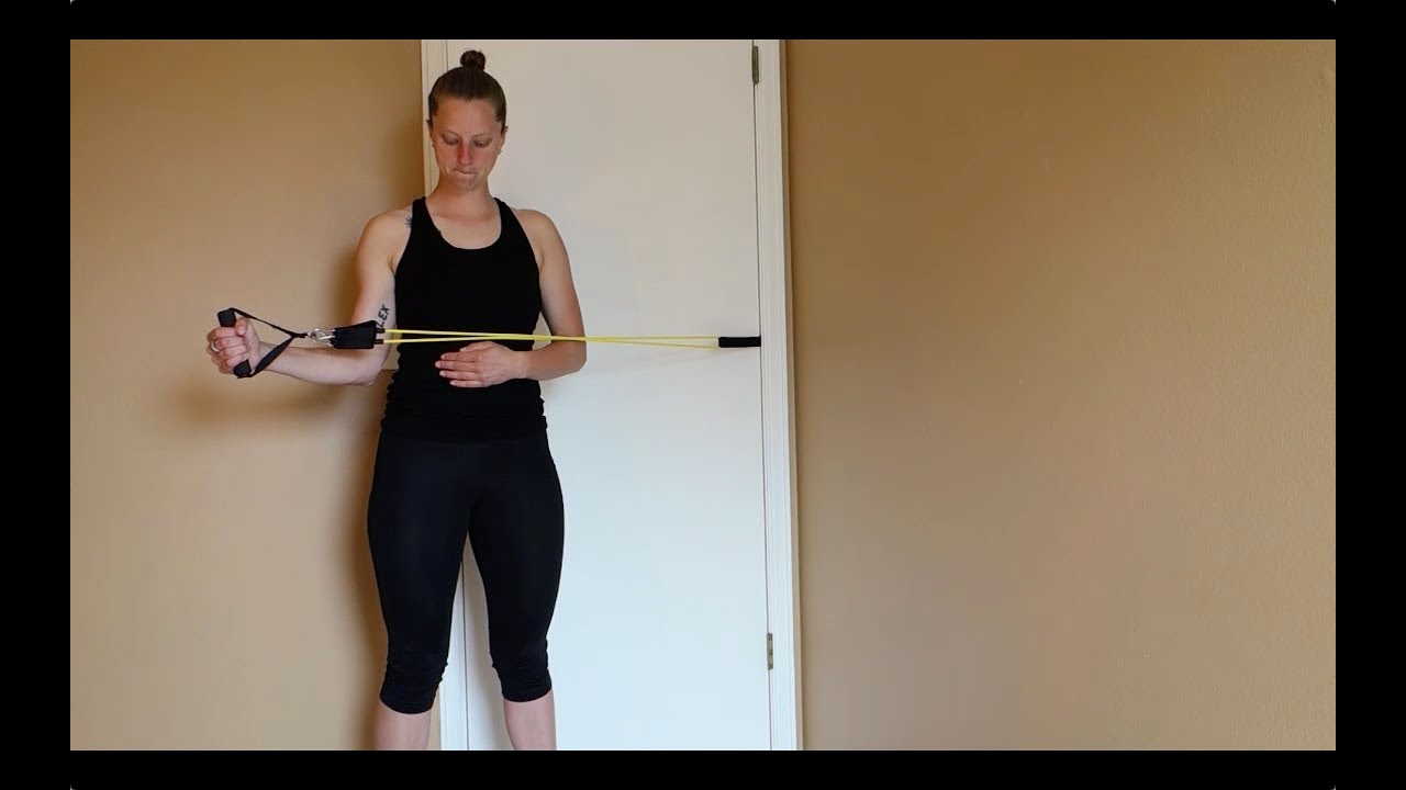 Shoulder External Rotation with Resistance Bands by NeeBooFit