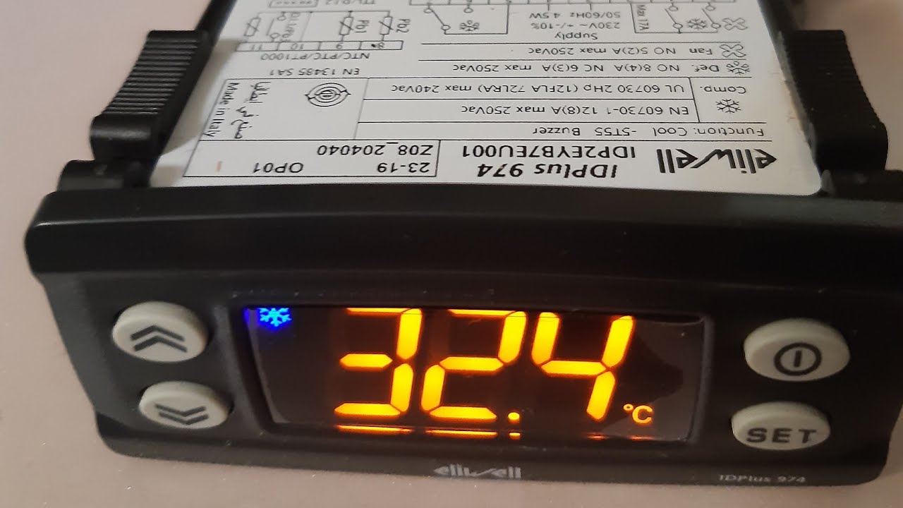 برمجة ثرموستات Eliwell 974 plus  How to program thermostat