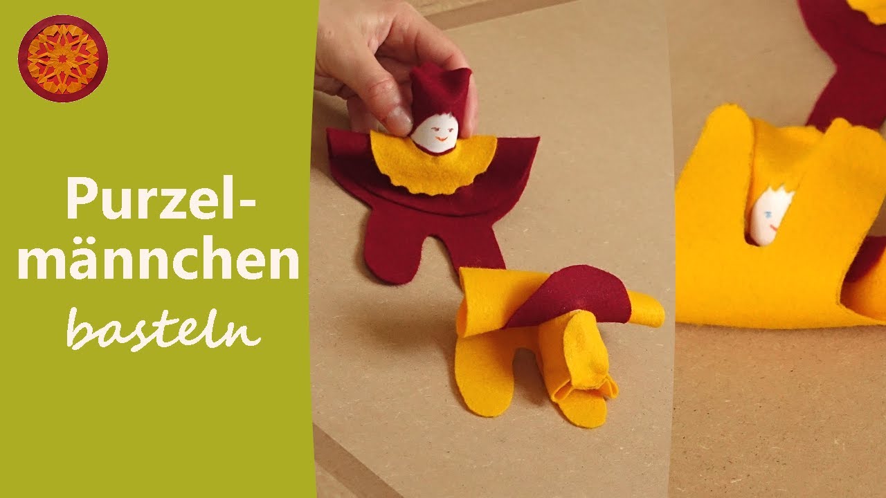 Purzelmännchen selber basteln I Basteln mit Kindern [einfach und schnell] I Waldorf Bastelei