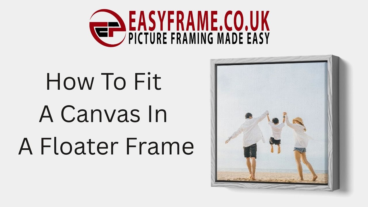 How To Fit Your Canvas Into A Canvas Floater Frame