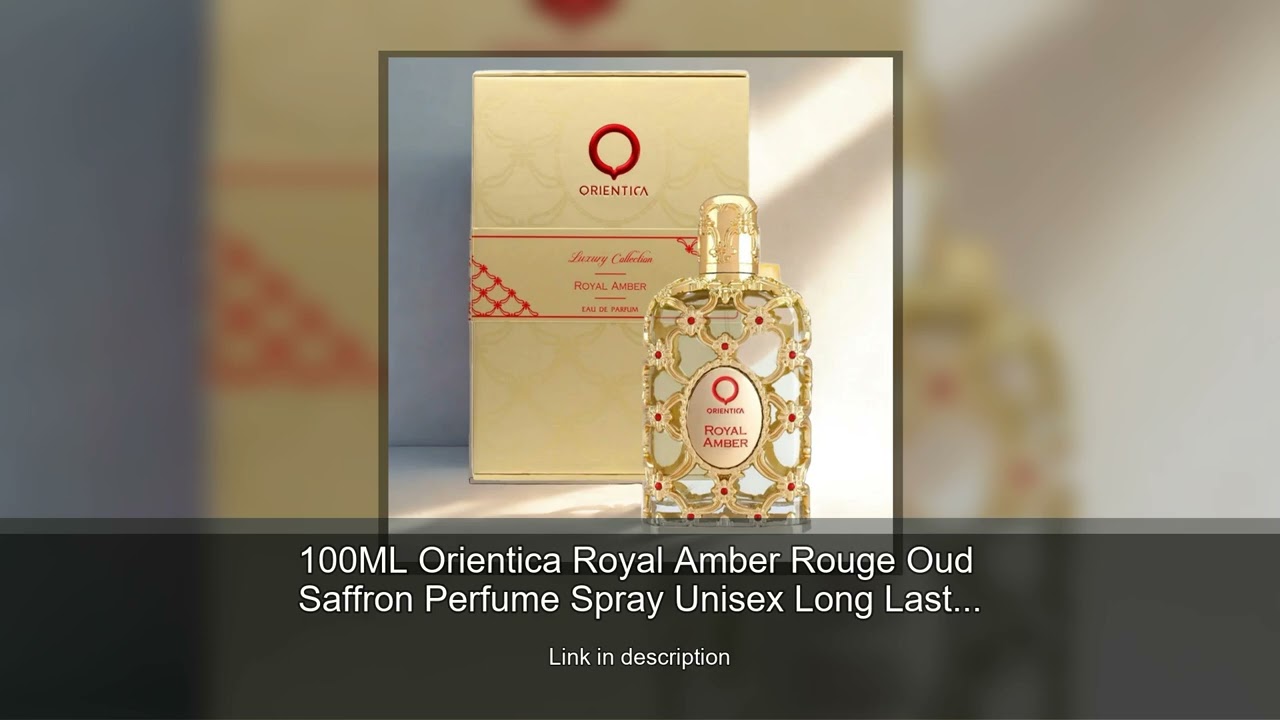 100ML Orientica Royal Amber Rouge Oud Saffron Perfume Spray Unisex Long Lasting Fragrance with
