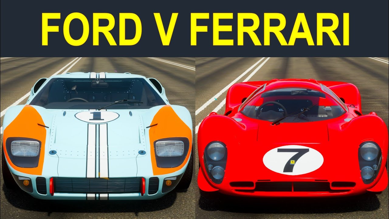 Forza Horizon 4: Ford v Ferrari! l Ford GT40 MK II Le Mans 1966 vs. Ferrari P4 Spa #24 '67 Drag Race