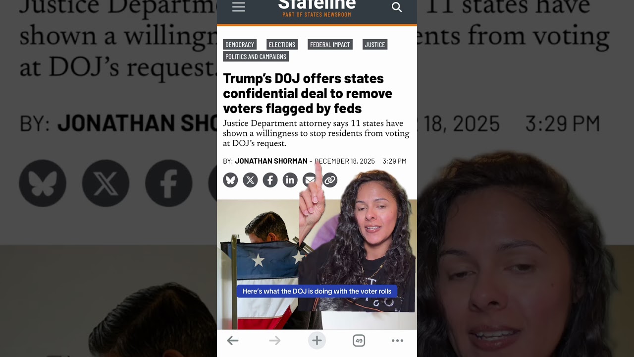 Here&rsquo;s why the DOJ wants voter rolls