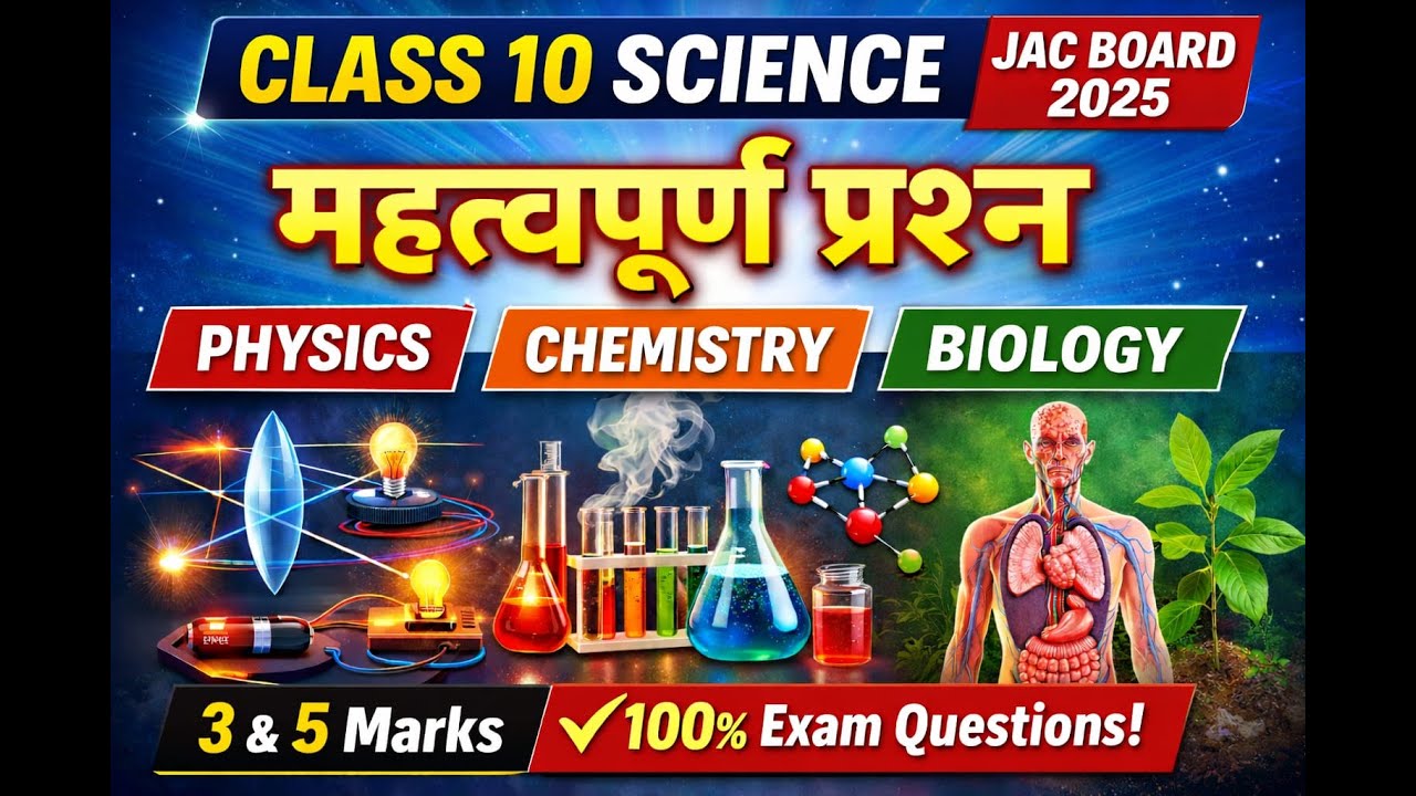 Class 10 Science – Important Questions (JAC Board)